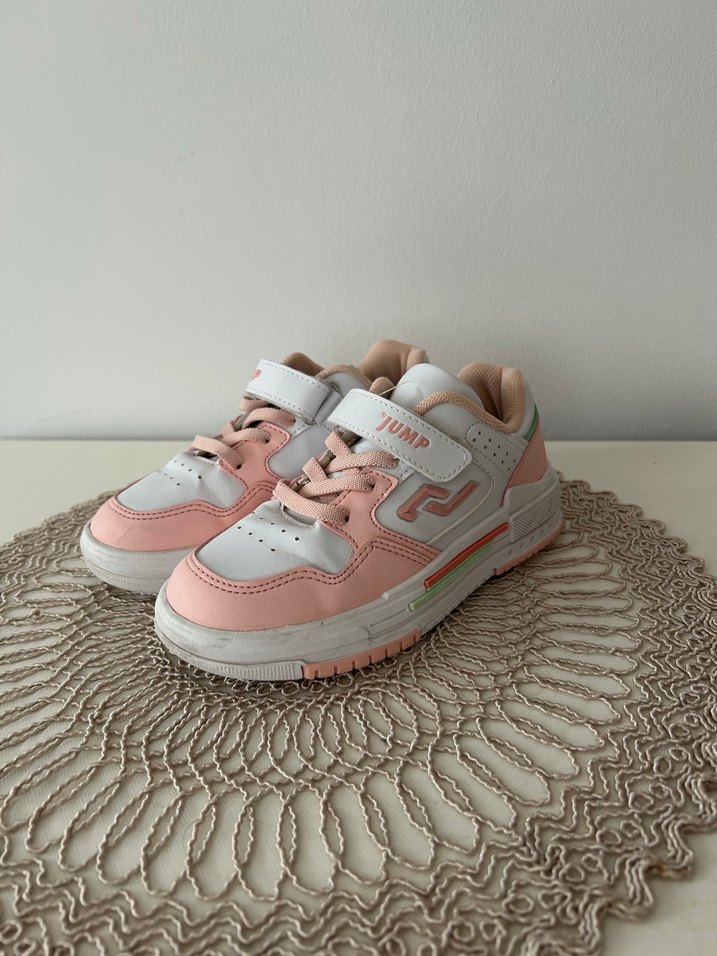 Kız Çocuk Pembe Cırt Cırtlı Spor Ayakkabı - Görsel 3