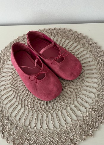 Kız Çocuk Pembe Süet  Babet - Görsel 2