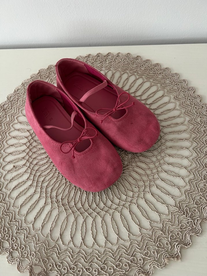 Kız Çocuk Pembe Süet  Babet - Görsel 2