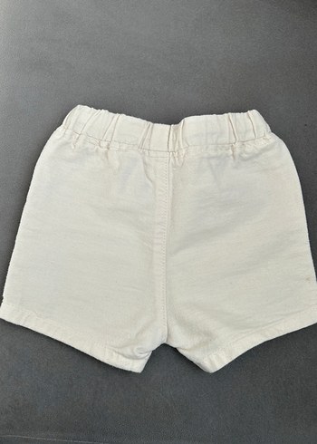 Beyaz Keten Erkek Çocuk Şortu - Görsel 2