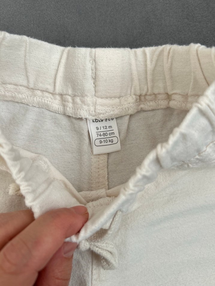 Beyaz Keten Erkek Çocuk Şortu - Görsel 3