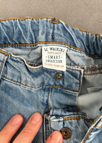 Erkek Çocuk Denim Şort Düğmeli Rahat Kesim - Görsel 3