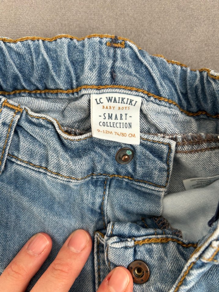 Erkek Çocuk Denim Şort Düğmeli Rahat Kesim - Görsel 3