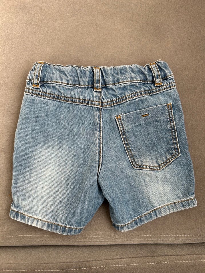 Erkek Çocuk Denim Şort Düğmeli Rahat Kesim - Görsel 2