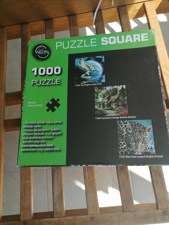 1000 Parça Kare Puzzle - Leopar Desenli - Görsel 3