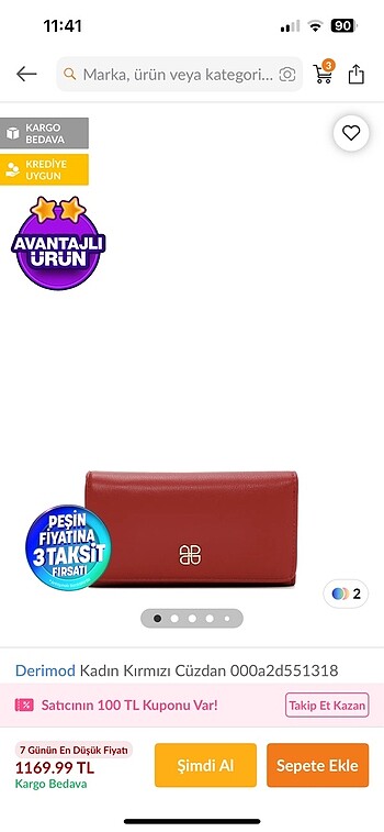 Derimod cüzdan