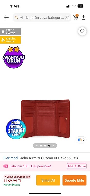  Beden Derimod cüzdan