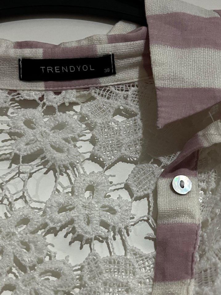 Dantel Detaylı Uzun Kollu Bohem Elbise - Görsel 3