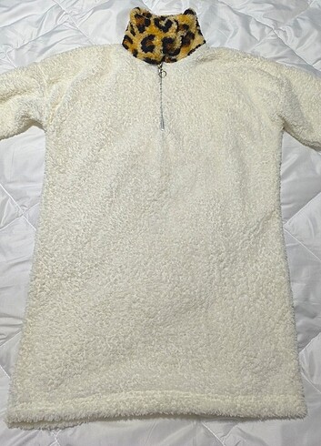Leopar Desenli Polar Tunik
