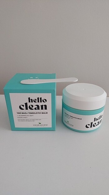 Herbaderm hello clean yağ bazlı temizleyici balm