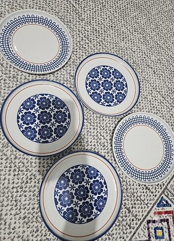 6lı kütahya porselen tatlı tabağı