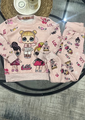 Diğer Kız Çocuk Pembe Baskılı Sweatshirt