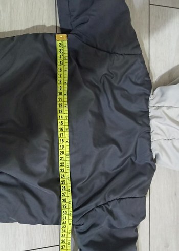 Kapüşonlu, Fermuarlı Gri Erkek bebek mont - Görsel 4