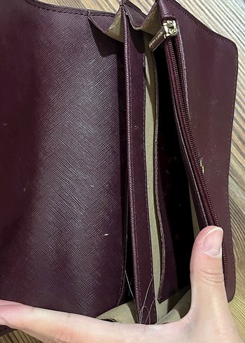 Bordo Deri Kadın Çanta - Görsel 2