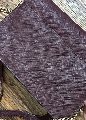 Bordo Deri Kadın Çanta - Görsel 3