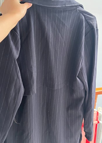 Lacivert Uzun Düğmeli Ceket - Görsel 2