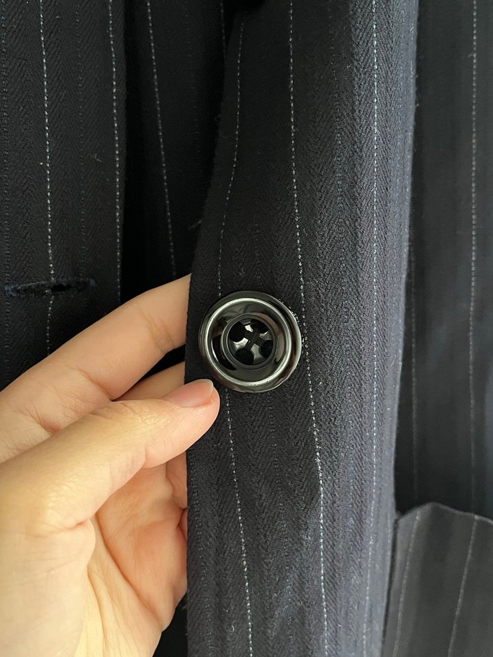 Lacivert Uzun Düğmeli Ceket - Görsel 4