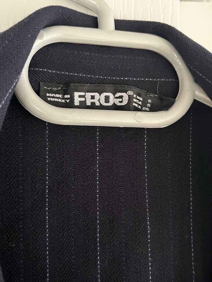 Lacivert Uzun Düğmeli Ceket - Görsel 3