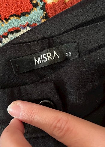 Kadın Siyah Kemerli Kumaş Pantolon - Görsel 3