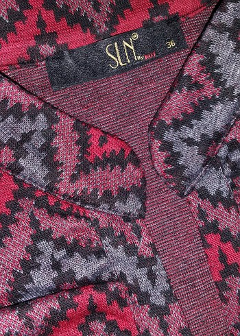 Bordo Kemerli  şahane elbise - Görsel 5