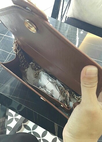 Zincir saplı şahane canta - Görsel 5