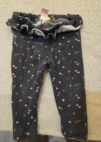 Kız Çocuk Fırfırlı Gri Tayt - Görsel 3