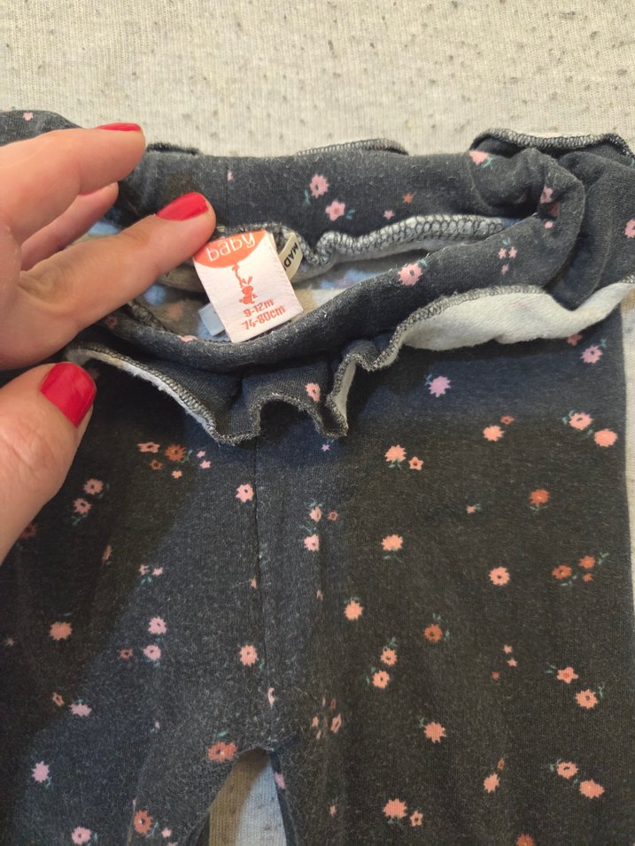 Kız Çocuk Fırfırlı Gri Tayt - Görsel 2