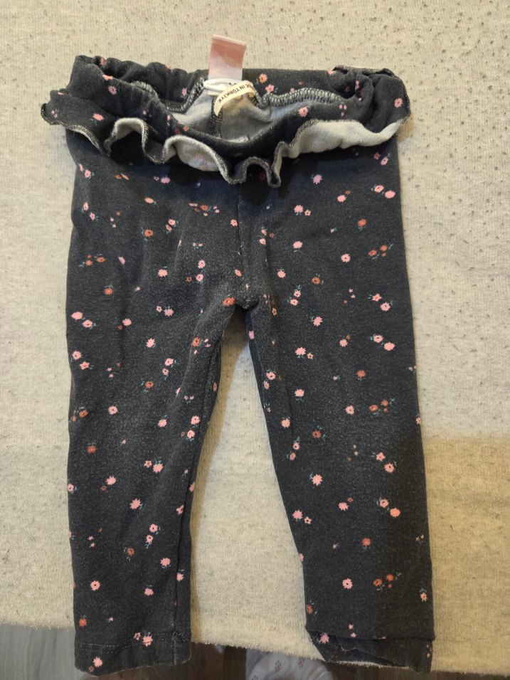 Kız Çocuk Fırfırlı Gri Tayt - Görsel 3