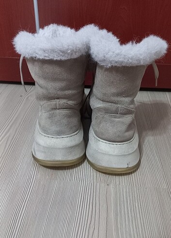 39 Beden camel Renk COTTON BAR HAKİKİ SÜET DERİ BEJ BOT