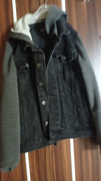 10 Yaş Beden siyah Renk Kot ceket 