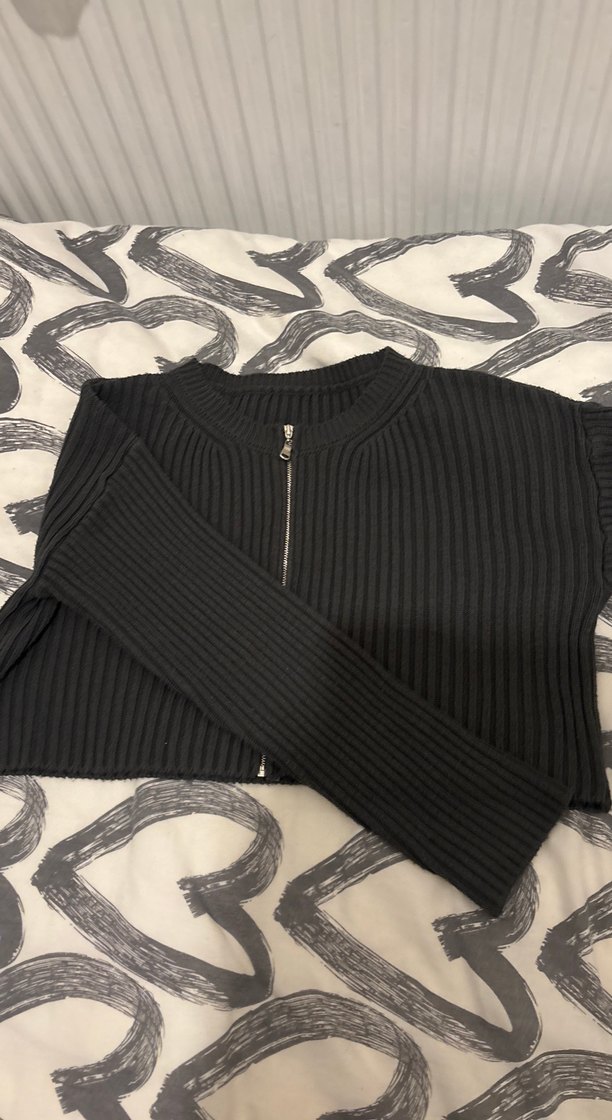 Siyah Fitilli  Kadın Kazak - Görsel 3