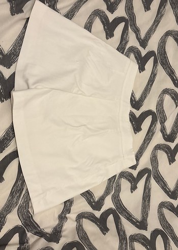 Koton Düğmeli Beyaz Mini Etek - Görsel 3