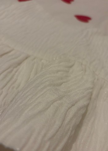 Zara Fırfırlı Beyaz Keten Mini Etek - Görsel 2