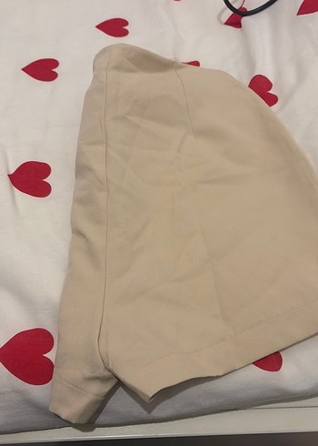 Bej Mini Kadın Şort - Görsel 5