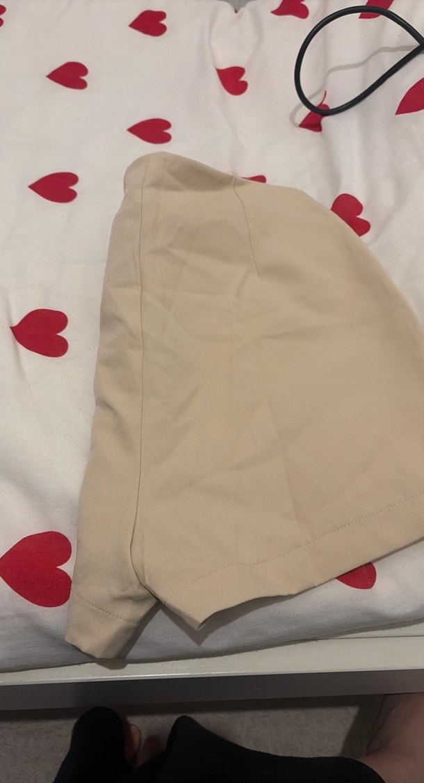 Bej Mini Kadın Şort - Görsel 5