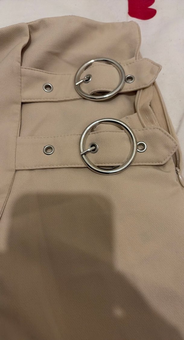 Bej Mini Kadın Şort - Görsel 4