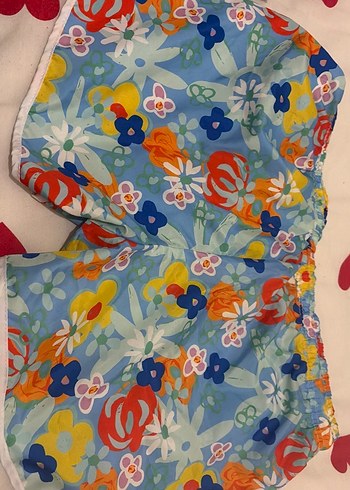 Çiçek Desenli Renkli deniz şortu - Görsel 4