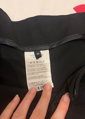 Kadın Siyah Mini şort etek - Görsel 4