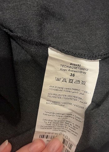 Trendyolmilla Antrasit mini etek - Görsel 3