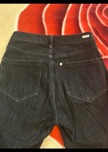 Siyah Dar Kesim Midi Kadın Kot Pantolon - Görsel 4