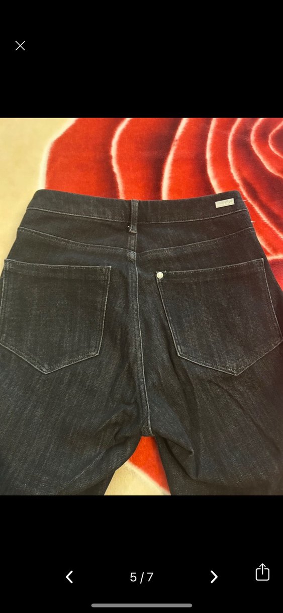 Siyah Dar Kesim Midi Kadın Kot Pantolon - Görsel 4