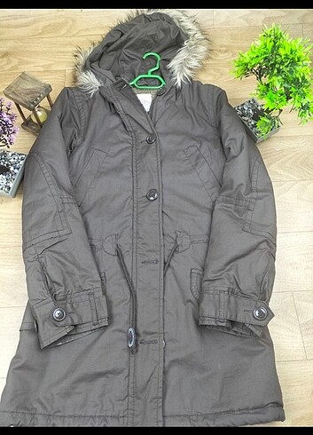 36 Beden haki Renk Lee Cooper Parka Mont