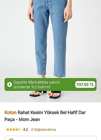 Koton Koton Mom Jean