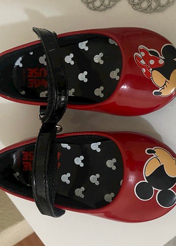 Kız Çocuk Kırmızı Mickey Mouse Babet Ayakkabı - Görsel 2