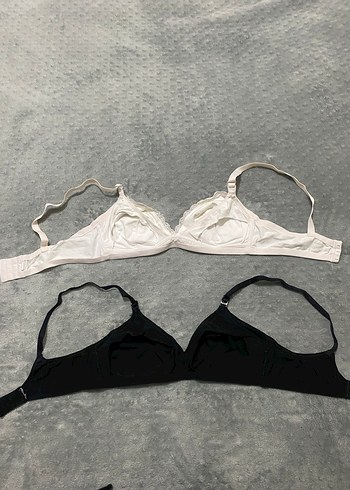Minimalist Siyah ve Beyaz Sütyen Seti - Görsel 6