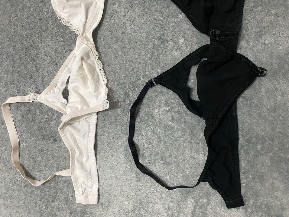 Minimalist Siyah ve Beyaz Sütyen Seti - Görsel 4