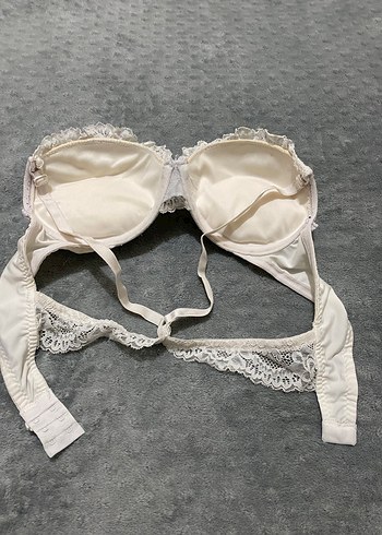 Beyaz Dantelli Bohem Büstiyer - Görsel 2