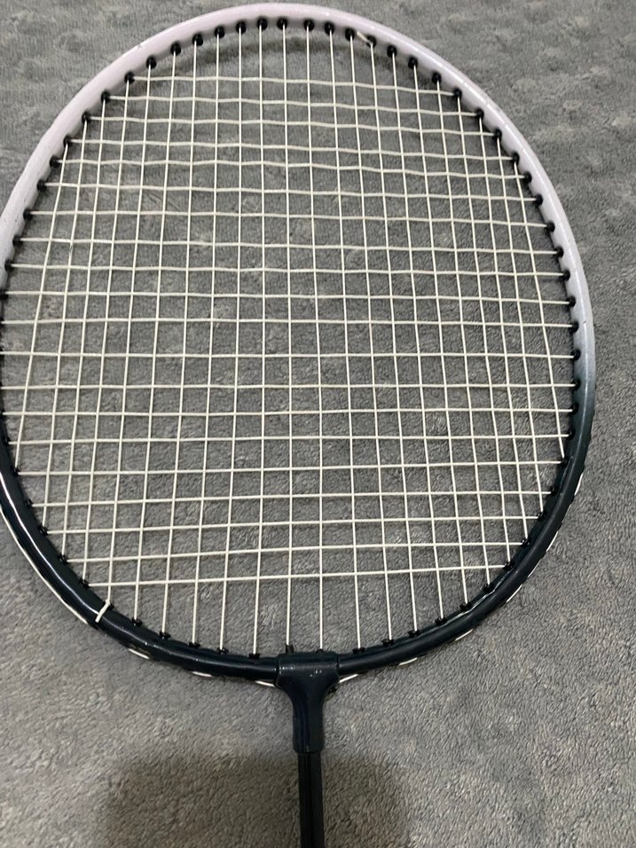 Gri Badminton Raketi Seti ve Tüy Topu - Görsel 5