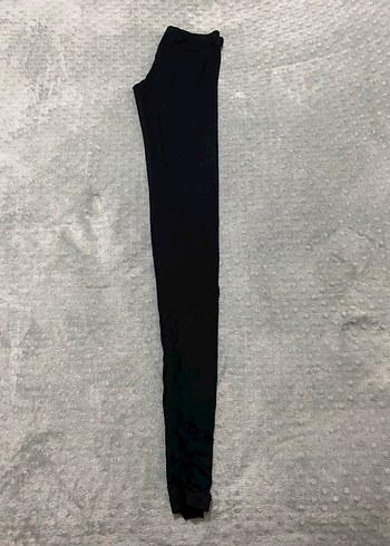 Siyah Elastik Kadın Tayt - Görsel 2
