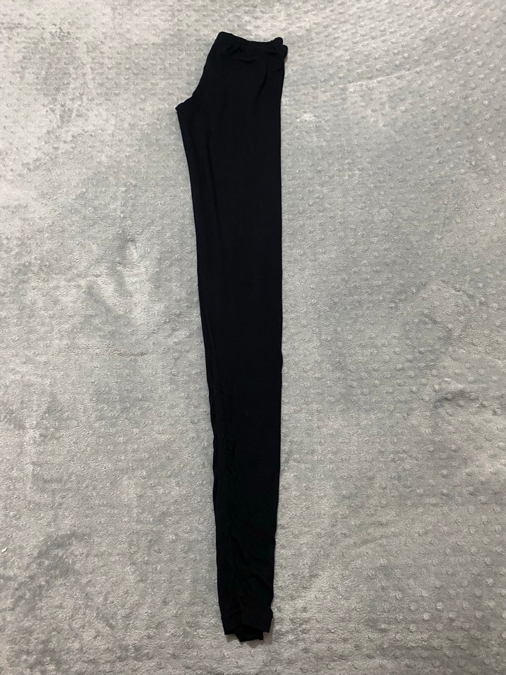 Siyah Elastik Kadın Tayt - Görsel 2